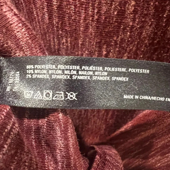 Anthropologie Saturday Sunday medium narva swing dress burgundy wine pockets - Picture 8 of 13